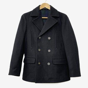 Lauren Ralph Lauren Boy's Double Breasted Wool Overcoat Pea Coat